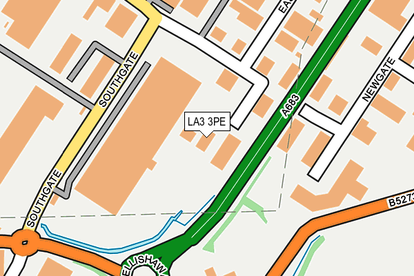 LA3 3PE map - OS OpenMap – Local (Ordnance Survey)