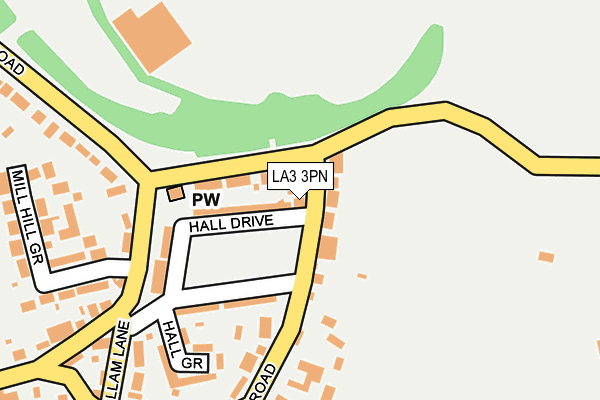 LA3 3PN map - OS OpenMap – Local (Ordnance Survey)