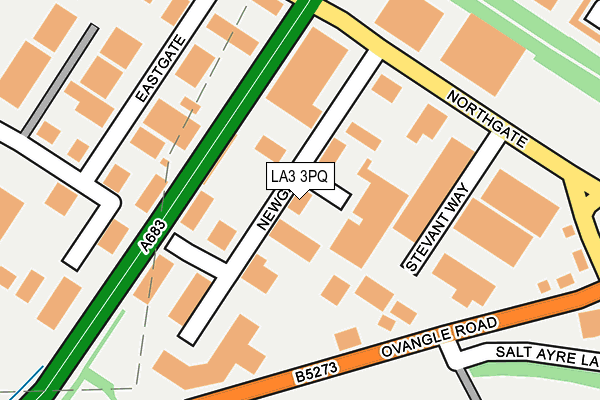 LA3 3PQ map - OS OpenMap – Local (Ordnance Survey)