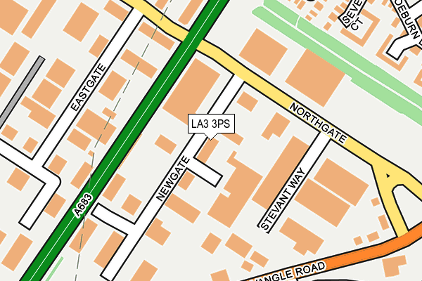 LA3 3PS map - OS OpenMap – Local (Ordnance Survey)