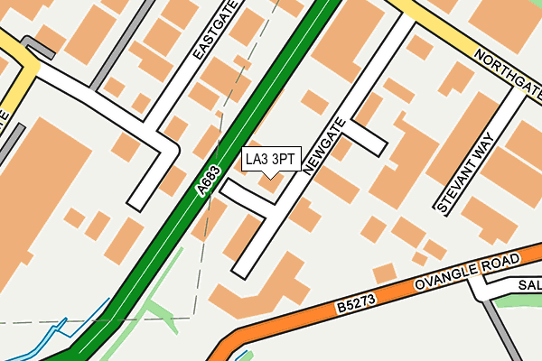 LA3 3PT map - OS OpenMap – Local (Ordnance Survey)