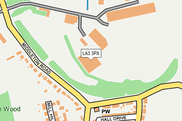 LA3 3PX map - OS OpenMap – Local (Ordnance Survey)