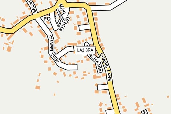 LA3 3RA map - OS OpenMap – Local (Ordnance Survey)