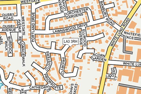 LA3 3RH map - OS OpenMap – Local (Ordnance Survey)