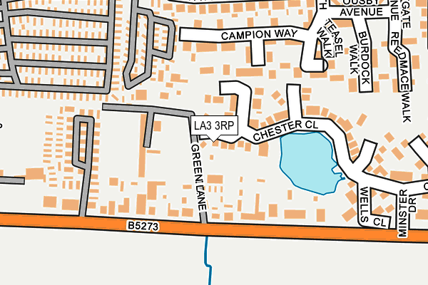 LA3 3RP map - OS OpenMap – Local (Ordnance Survey)