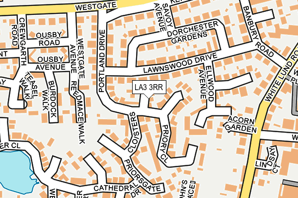 LA3 3RR map - OS OpenMap – Local (Ordnance Survey)