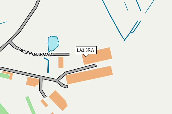 LA3 3RW map - OS OpenMap – Local (Ordnance Survey)