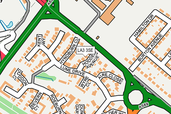 LA3 3SE map - OS OpenMap – Local (Ordnance Survey)