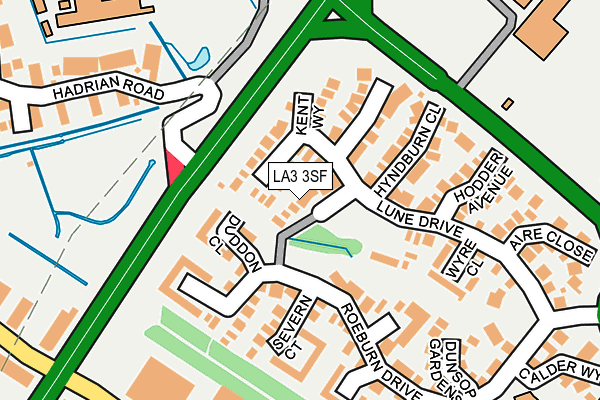 LA3 3SF map - OS OpenMap – Local (Ordnance Survey)