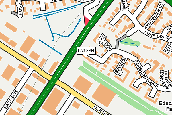 LA3 3SH map - OS OpenMap – Local (Ordnance Survey)