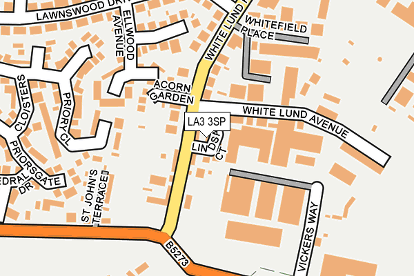 LA3 3SP map - OS OpenMap – Local (Ordnance Survey)