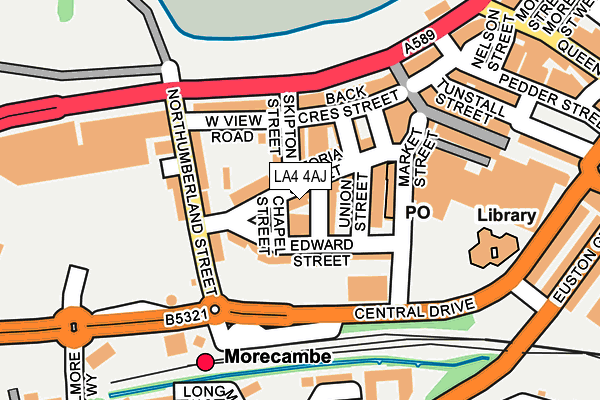 Map of MAPP ESTATES (MORECAMBE) LIMITED at local scale