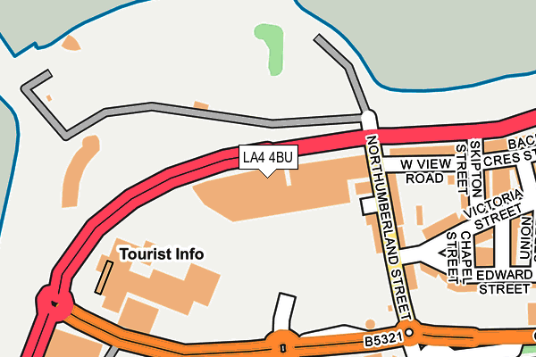 LA4 4BU map - OS OpenMap – Local (Ordnance Survey)