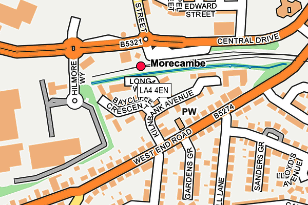 LA4 4EN map - OS OpenMap – Local (Ordnance Survey)