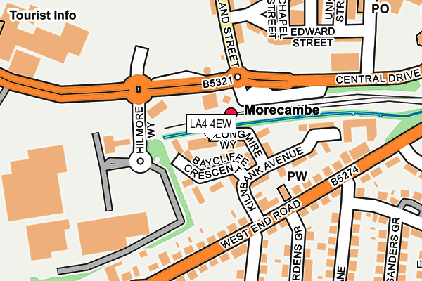 LA4 4EW map - OS OpenMap – Local (Ordnance Survey)