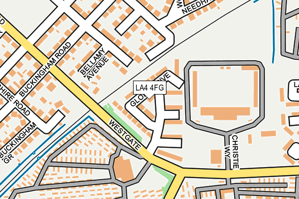 LA4 4FG map - OS OpenMap – Local (Ordnance Survey)
