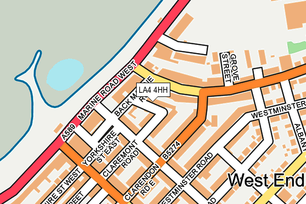 LA4 4HH map - OS OpenMap – Local (Ordnance Survey)
