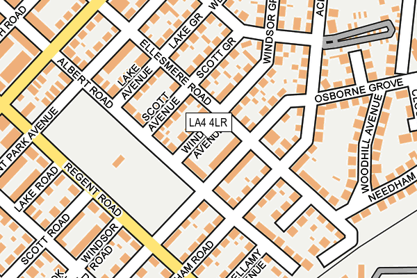 LA4 4LR map - OS OpenMap – Local (Ordnance Survey)