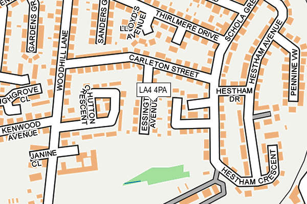 LA4 4PA map - OS OpenMap – Local (Ordnance Survey)