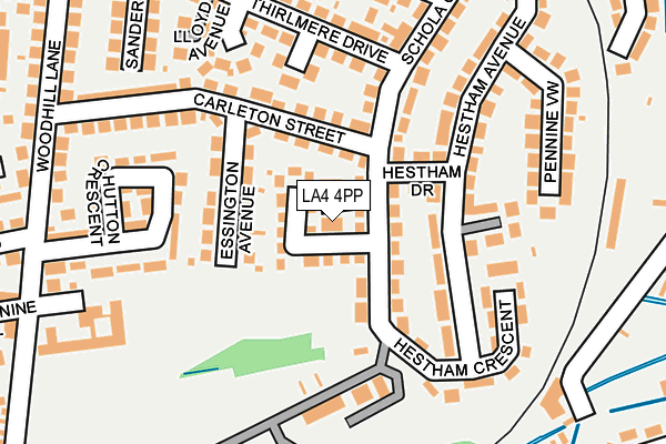 LA4 4PP map - OS OpenMap – Local (Ordnance Survey)