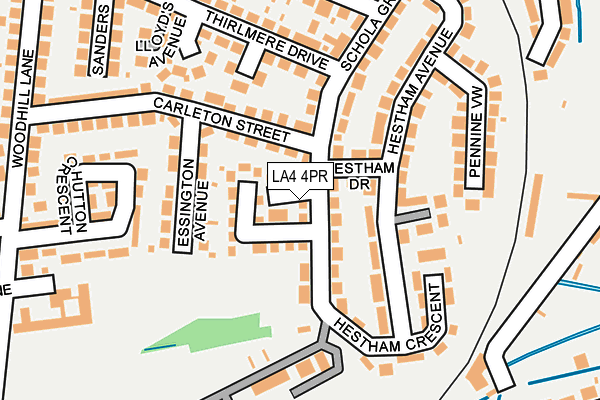 LA4 4PR map - OS OpenMap – Local (Ordnance Survey)