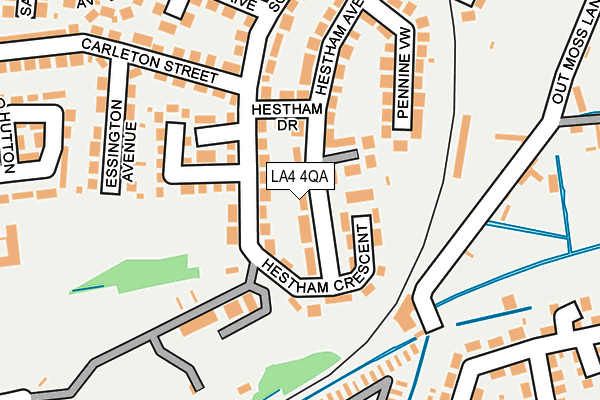 LA4 4QA map - OS OpenMap – Local (Ordnance Survey)