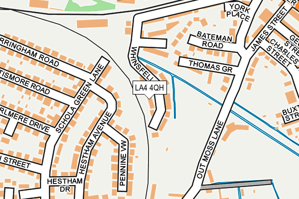 LA4 4QH map - OS OpenMap – Local (Ordnance Survey)