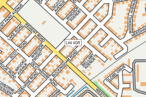 LA4 4QR map - OS OpenMap – Local (Ordnance Survey)