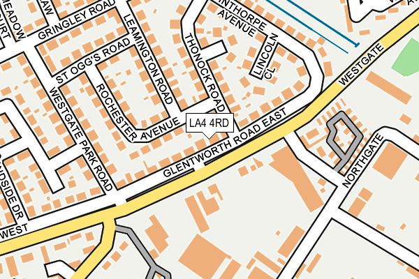 LA4 4RD map - OS OpenMap – Local (Ordnance Survey)