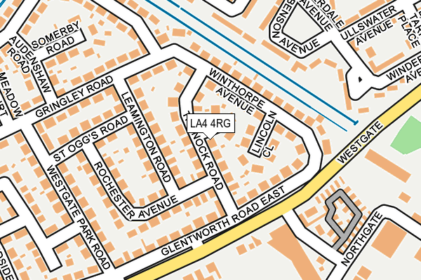 LA4 4RG map - OS OpenMap – Local (Ordnance Survey)