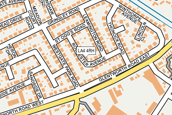 LA4 4RH map - OS OpenMap – Local (Ordnance Survey)