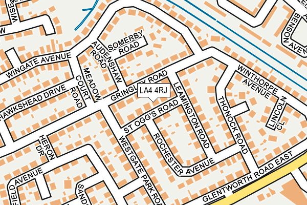 LA4 4RJ map - OS OpenMap – Local (Ordnance Survey)