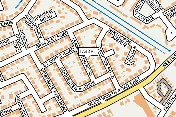 LA4 4RL map - OS OpenMap – Local (Ordnance Survey)