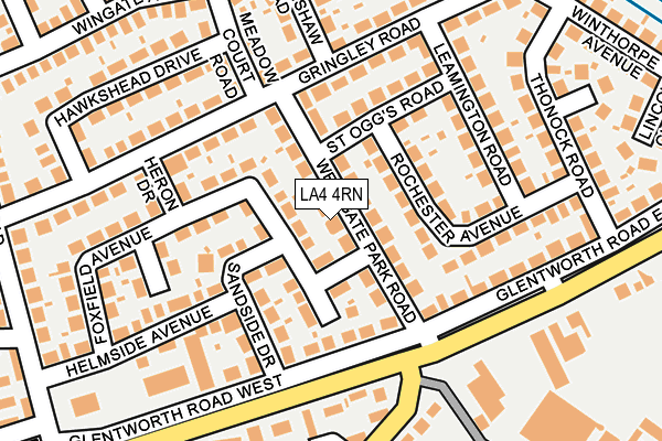 LA4 4RN map - OS OpenMap – Local (Ordnance Survey)