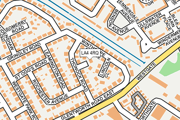 LA4 4RQ map - OS OpenMap – Local (Ordnance Survey)