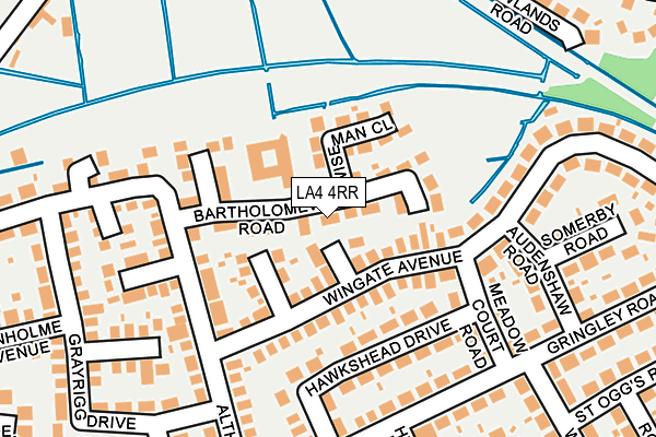 LA4 4RR map - OS OpenMap – Local (Ordnance Survey)