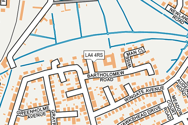 LA4 4RS map - OS OpenMap – Local (Ordnance Survey)