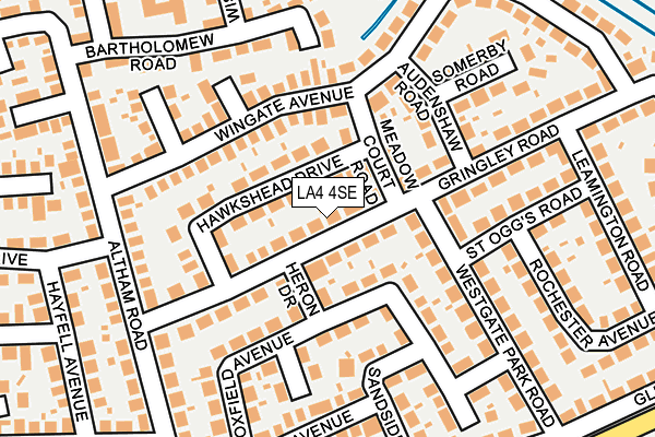 LA4 4SE map - OS OpenMap – Local (Ordnance Survey)