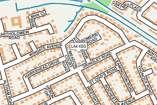 LA4 4SG map - OS OpenMap – Local (Ordnance Survey)