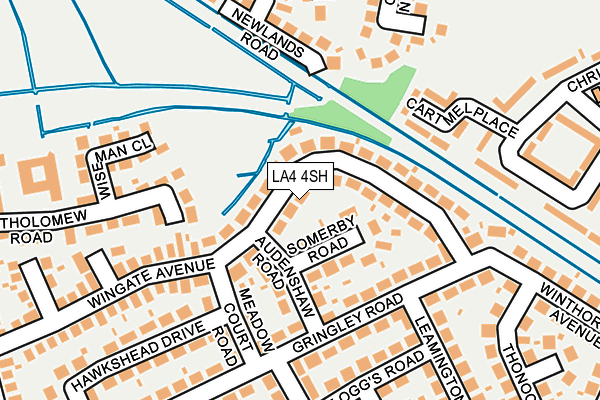 LA4 4SH map - OS OpenMap – Local (Ordnance Survey)