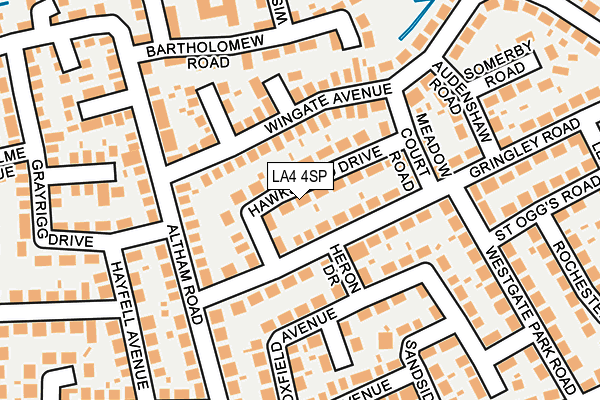 LA4 4SP map - OS OpenMap – Local (Ordnance Survey)