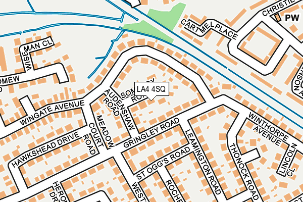 LA4 4SQ map - OS OpenMap – Local (Ordnance Survey)