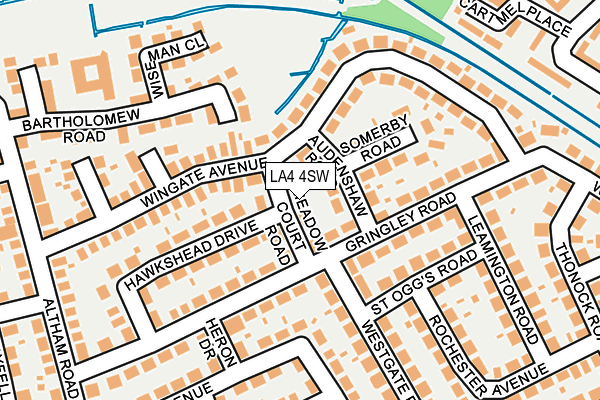 LA4 4SW map - OS OpenMap – Local (Ordnance Survey)