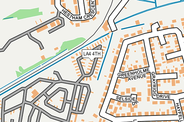 LA4 4TH map - OS OpenMap – Local (Ordnance Survey)