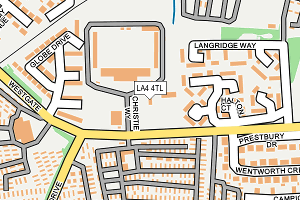 LA4 4TL map - OS OpenMap – Local (Ordnance Survey)