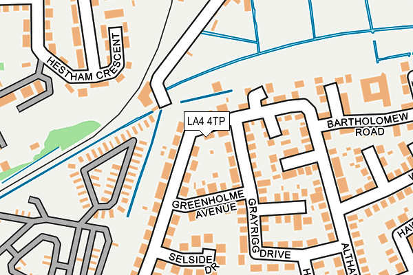 LA4 4TP map - OS OpenMap – Local (Ordnance Survey)