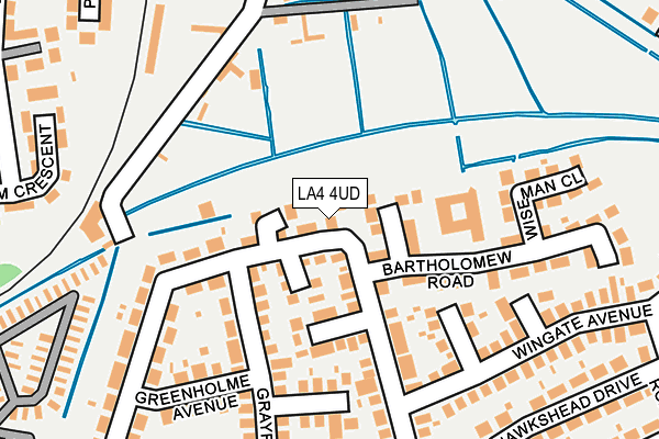 LA4 4UD map - OS OpenMap – Local (Ordnance Survey)