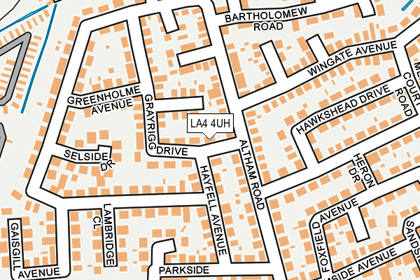 LA4 4UH map - OS OpenMap – Local (Ordnance Survey)