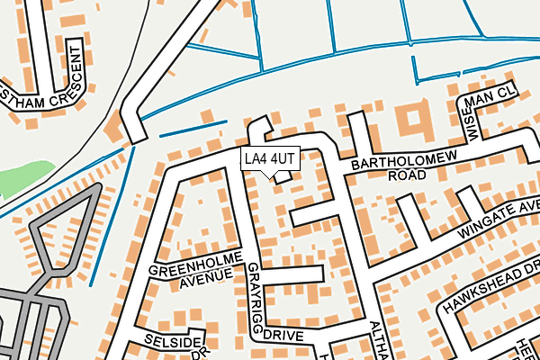 LA4 4UT map - OS OpenMap – Local (Ordnance Survey)