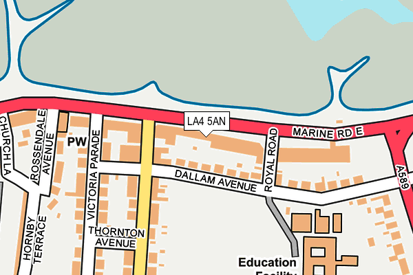 Map of BEACH MOUNT HOTEL LIMITED at local scale